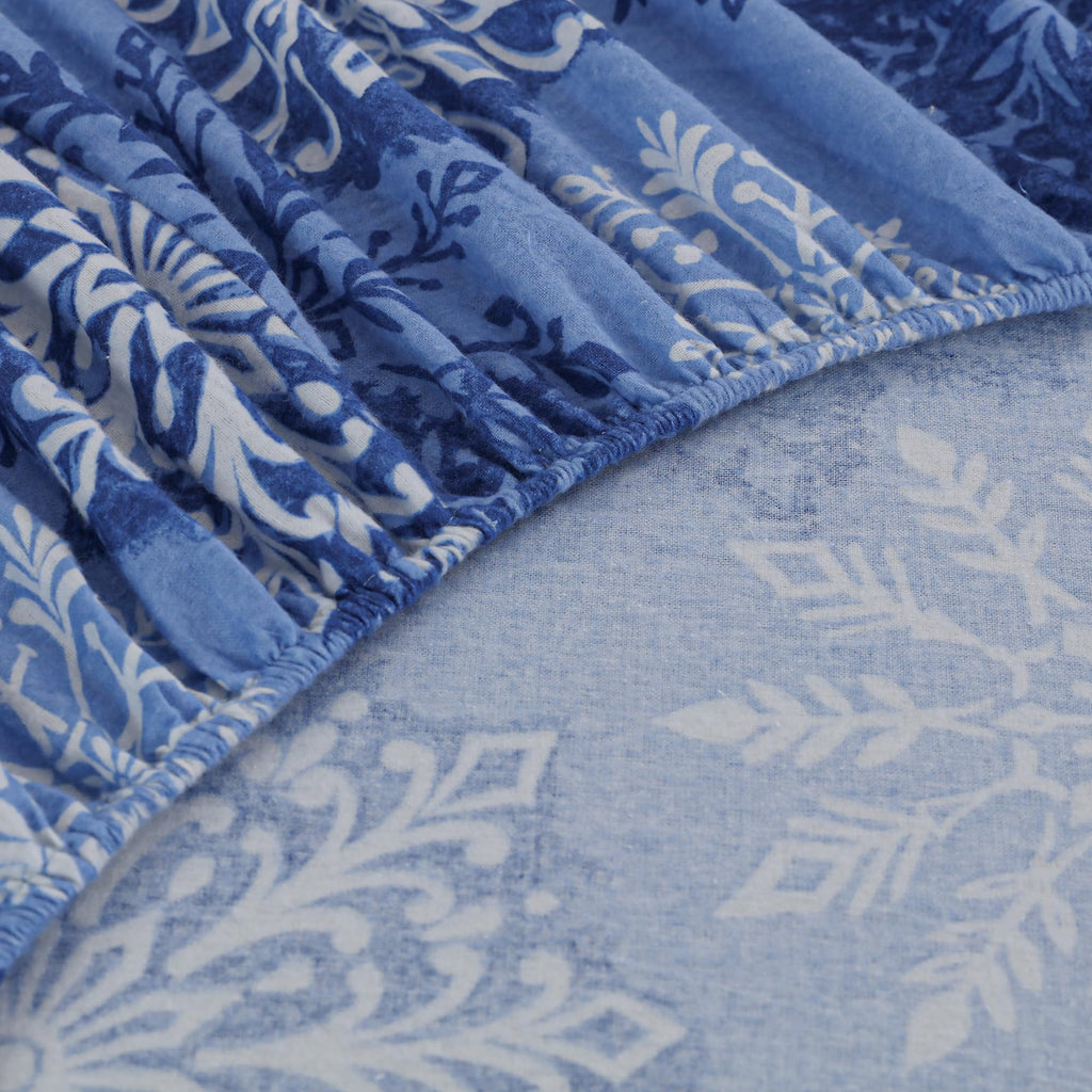 100% Cotton Double Brushed Flannel Sheets Set with 16" Deep Pocket