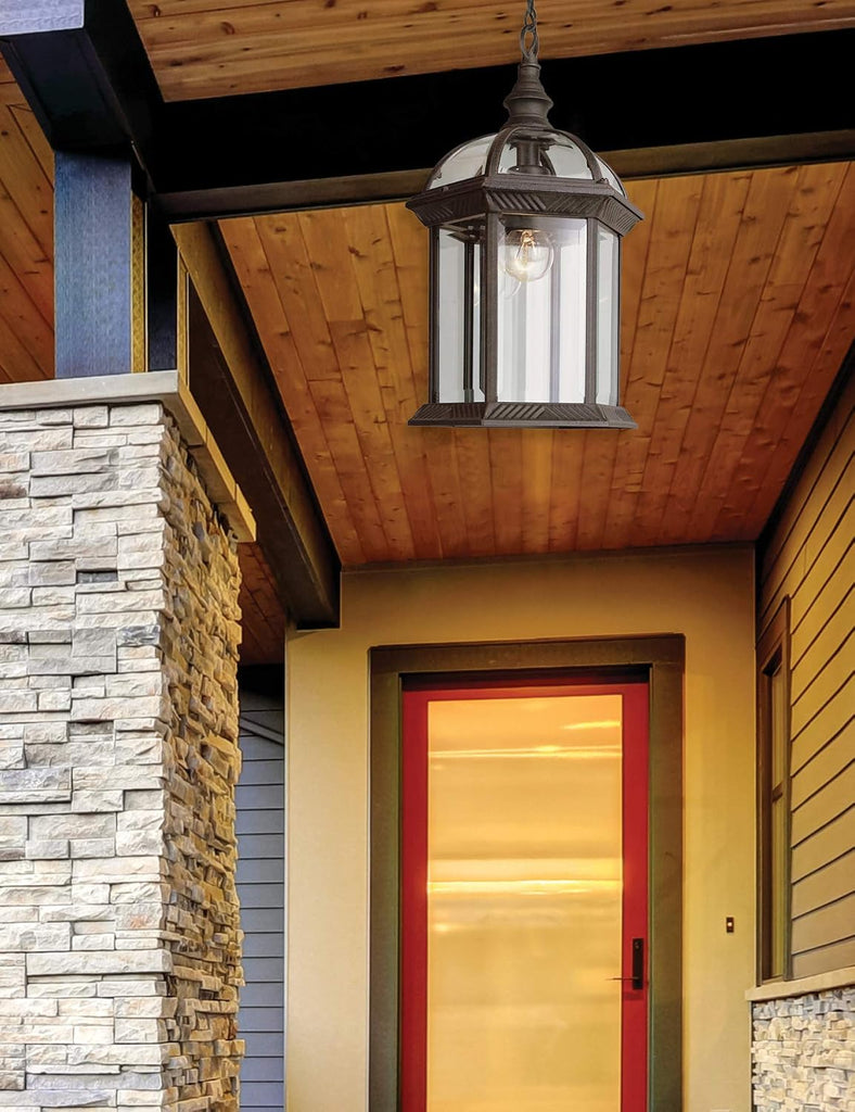 RT Wentworth Collection One Light Outdoor Hanging Lantern I in a Rust Finish I Traditional Style Light Fixture I