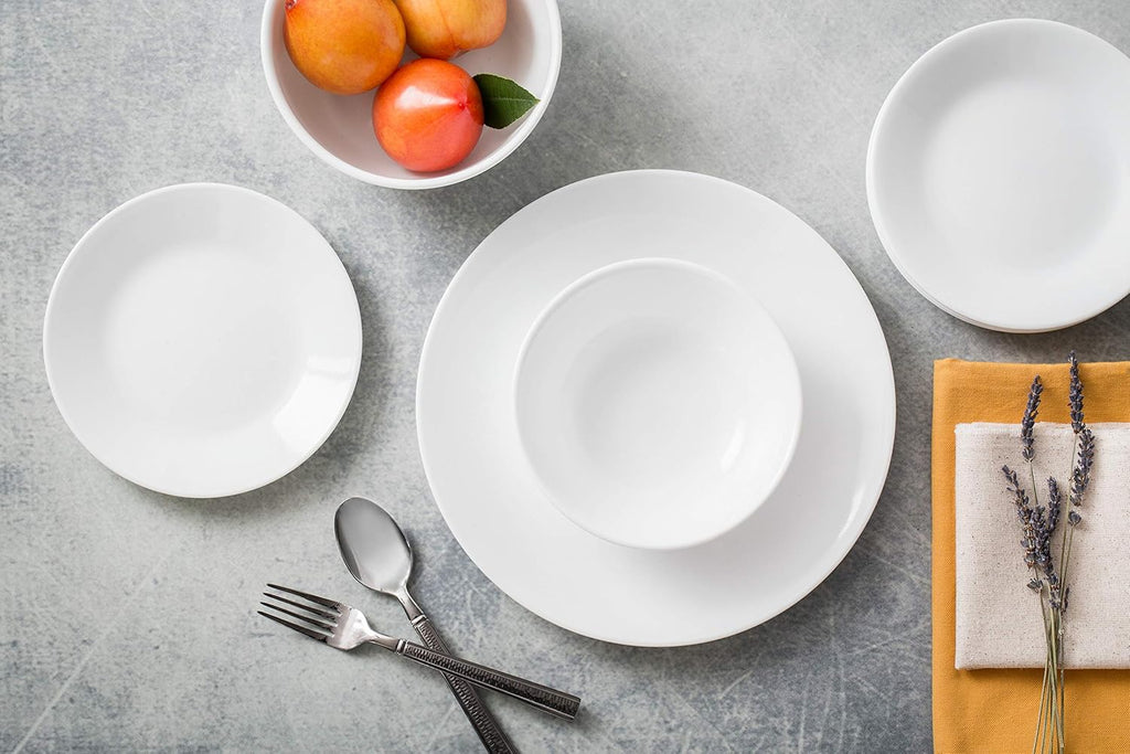 Vitrelle 18-Piece Service for 6 Dinnerware Set Triple Layer Glass and Chip Resistant