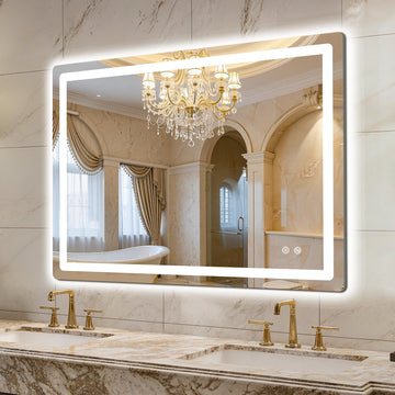 LED Bathroom Mirror, 40"x30" Bathroom Vanity Mirror with Lights