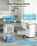 34 Pints/Day Dehumidifier for Basement, 2500 Sq. Ft Dehumidifiers for Home with Drain Hose