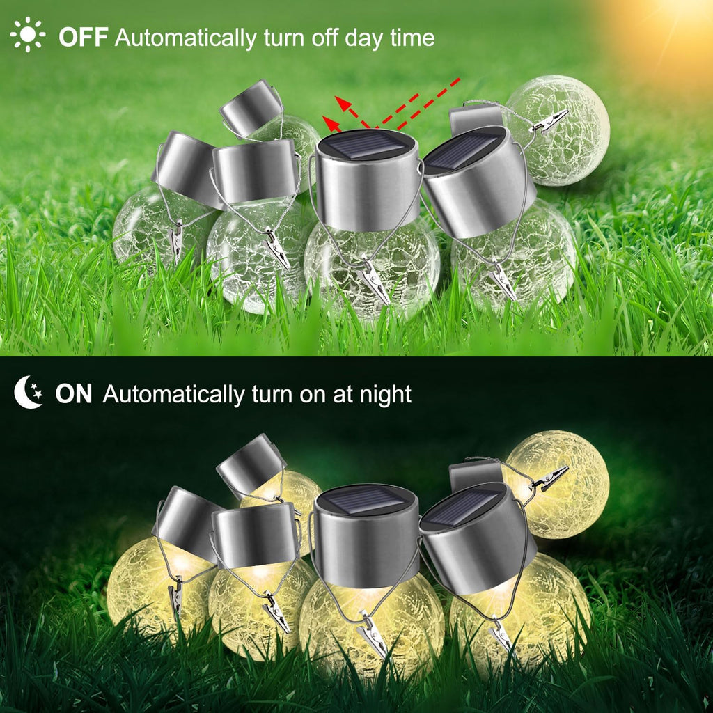 Solar Outdoor Lights Decorative 12 Pack, Hanging Solar Garden Lights Waterproof