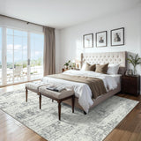 8x10 Area Rugs for Living Room - Washable Rug Modern Abstract Soft Large Neutral Non-Slip Carpet Indoor Floor Stain