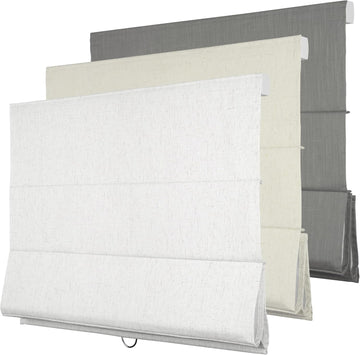 Blackout Roman Shades for Indoor Windows, Cordless Roman Blinds for Windows, Thermal Insulated Window Shades for Door