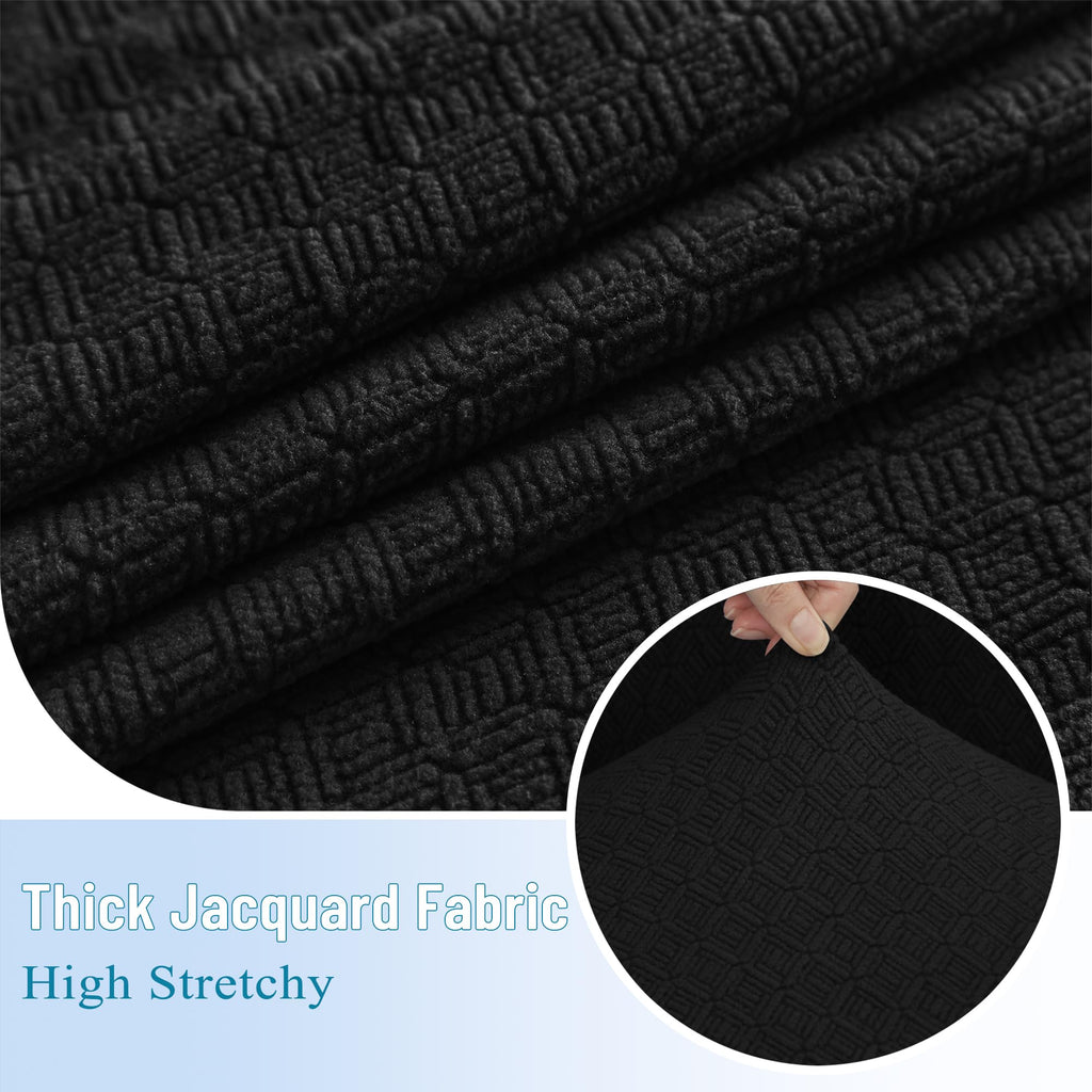 100% Waterproof Sectional Couch Cushion Covers 8 Pieces L Shape Sectional Cover Stretch Chaise Sofa Seat Slipcover