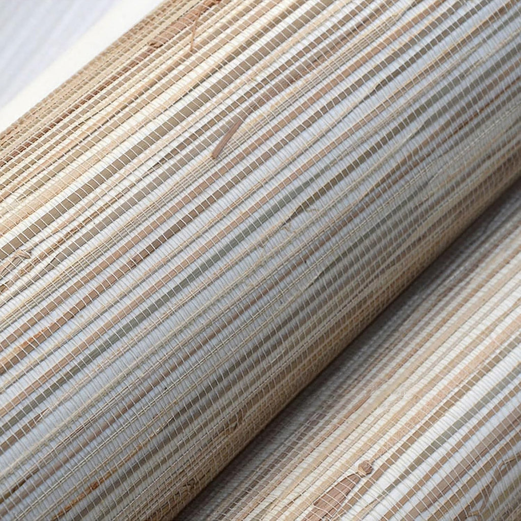 Grasscloth Wallpaper Textured Accent Wall Covering, Natural Grass Cloth Wallpaper Roll, Hand Weaved Wood Grass Paper
