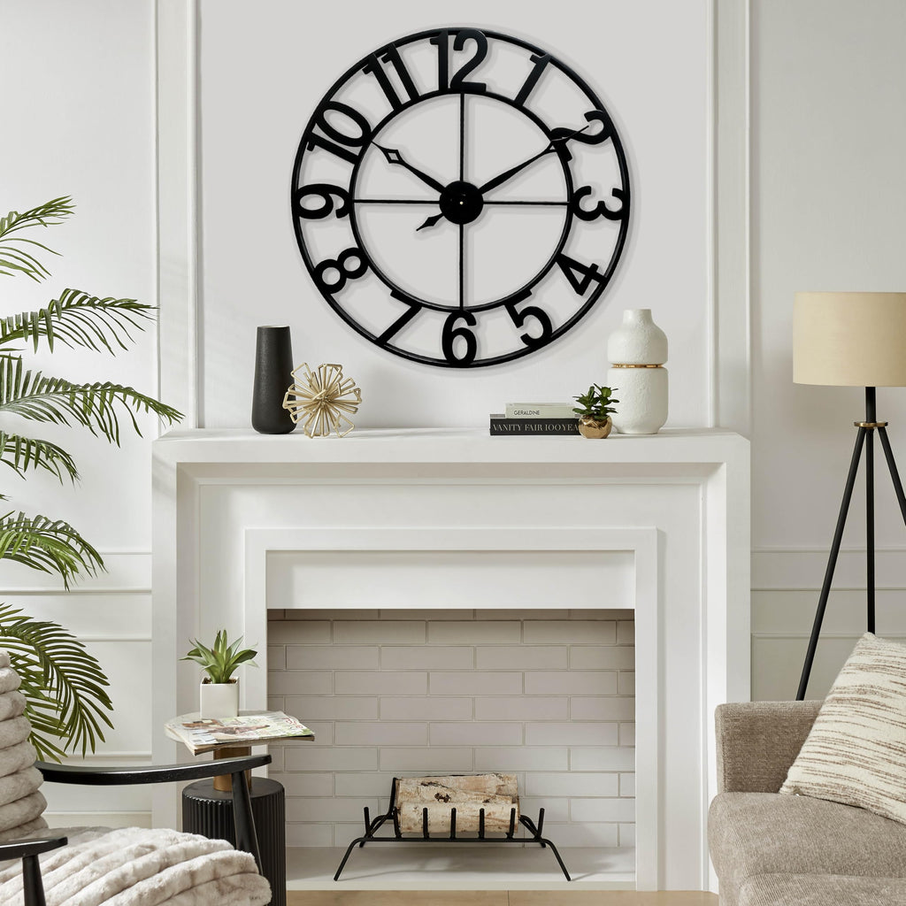 Oversized 30 Inch Wall Clock, Arabic Numeral