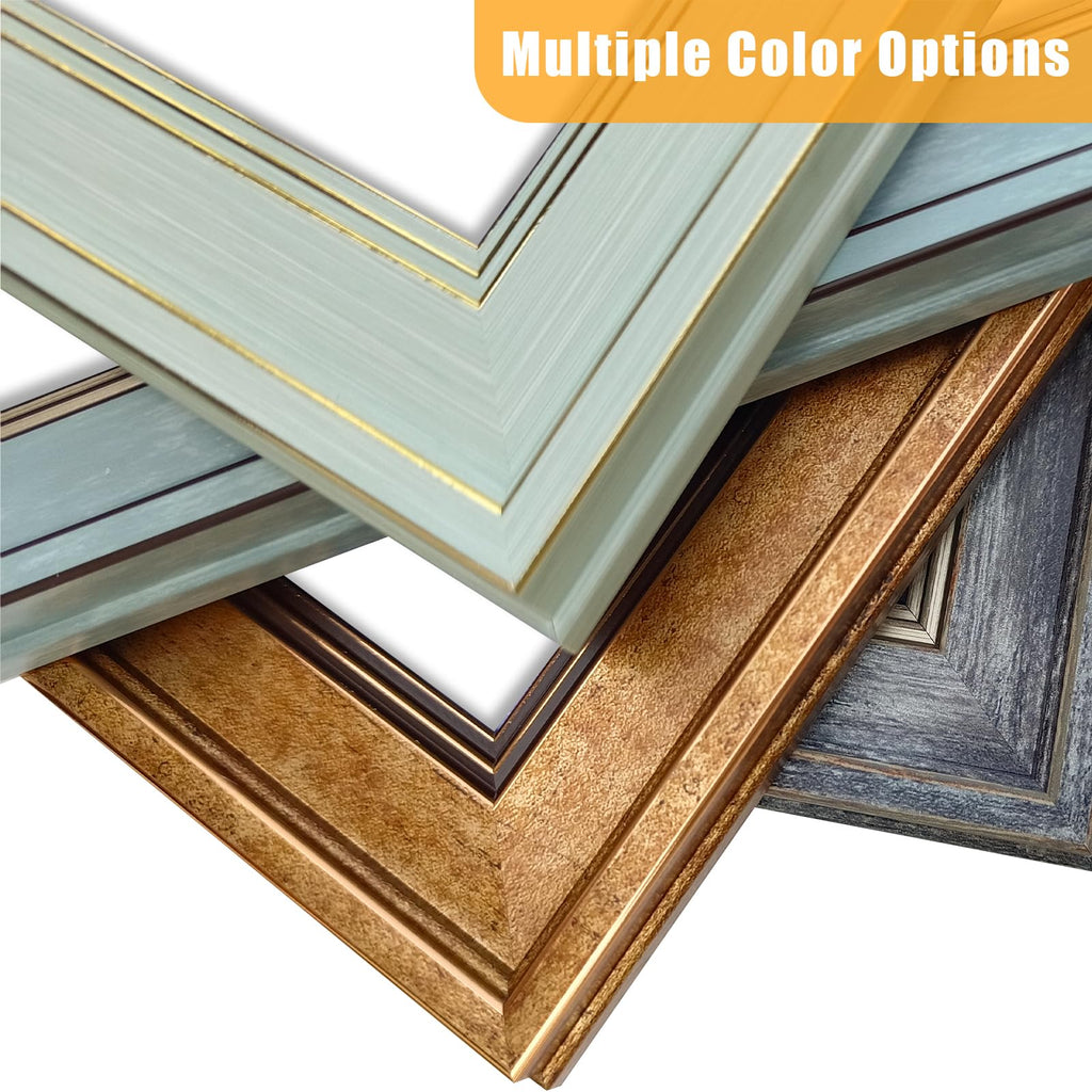 5x7 Picture Frame Set of 8, Rustic Farmhouse Picture Frames for Table or Wall Hanging