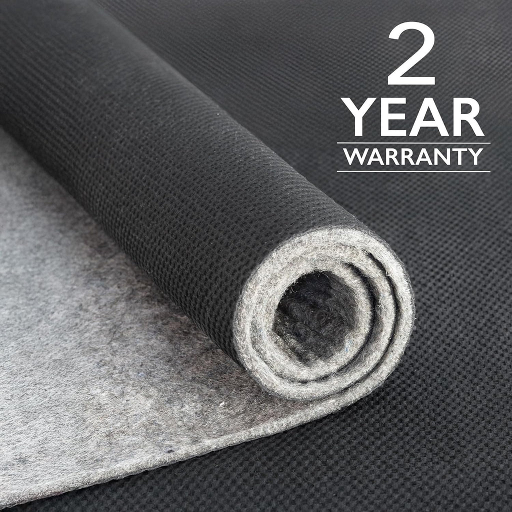 Dual Surface - 9'x12' - 1/8" Thick - Felt + Rubber - Non-Slip Backing Rug Pad - Adds Low-Profile Comfort