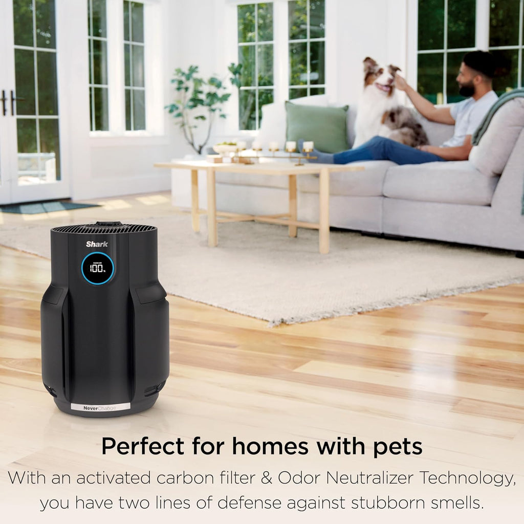 Air Purifier for Home, NeverChange, for Large Room, HEPA-Exceeding Filter, Captures Pollutants, Pet 