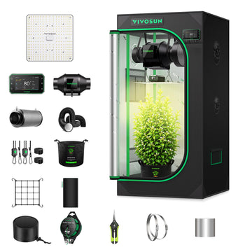 Smart Grow Tent Kit 2x2, 1-Plant WiFi-Integrated Grow Kit System