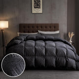 Goose Feather Down Comforter Full, All Season Luxury Hotel Fluffy Duvet Insert