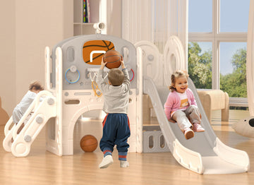 8 in 1 Toddler Slide Set, Kids Slide for Toddlers Age 1-3