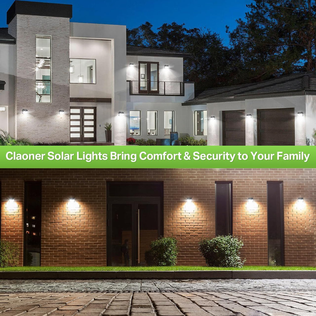 Solar Lights Outdoor [4 Pack/126 LED], Wireless Motion Sensor Lights, IP65 Waterproof Security Lights 3 Modes, 270°