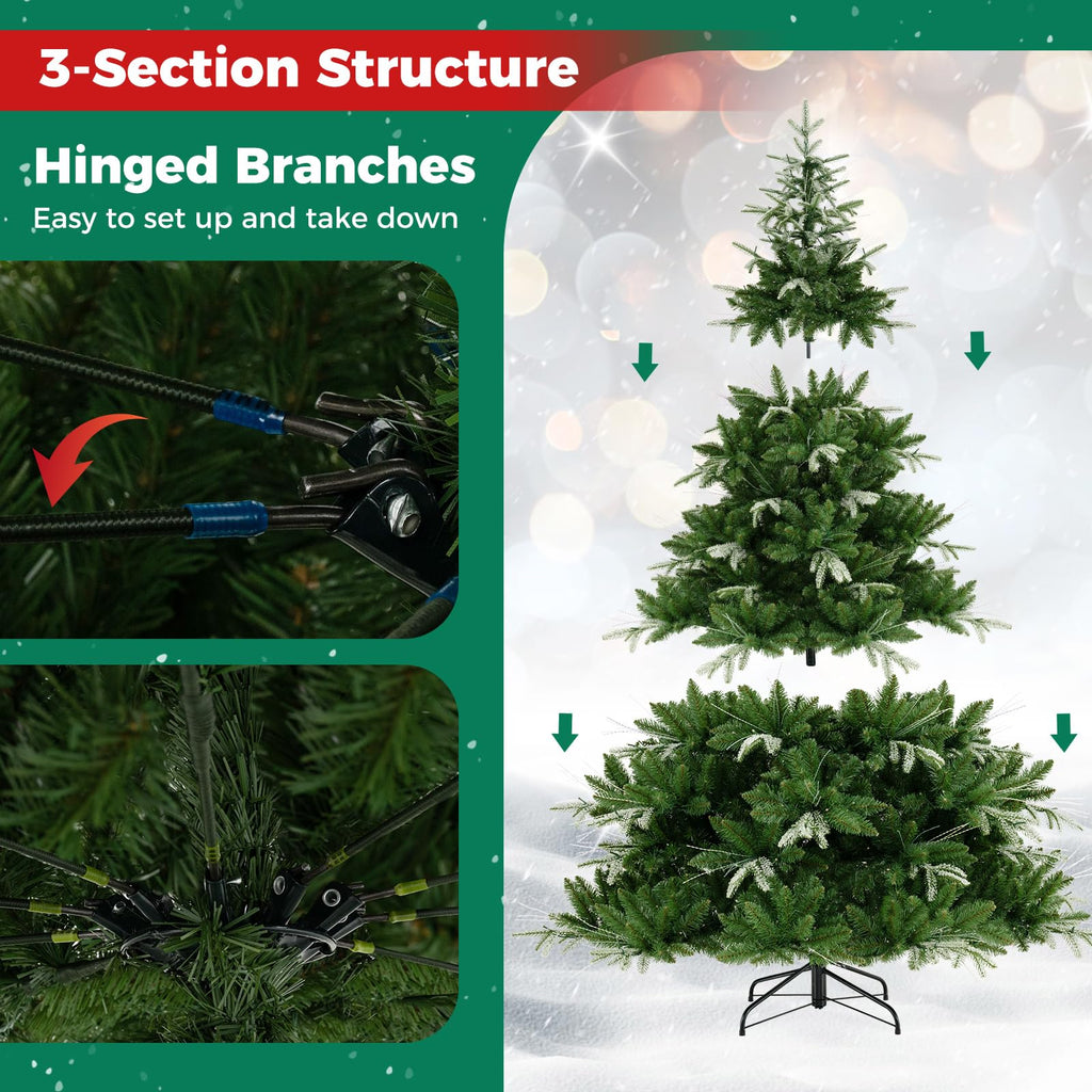 7.5 FT Pre-Lit Christmas Tree, Color-Changing, Remote Control