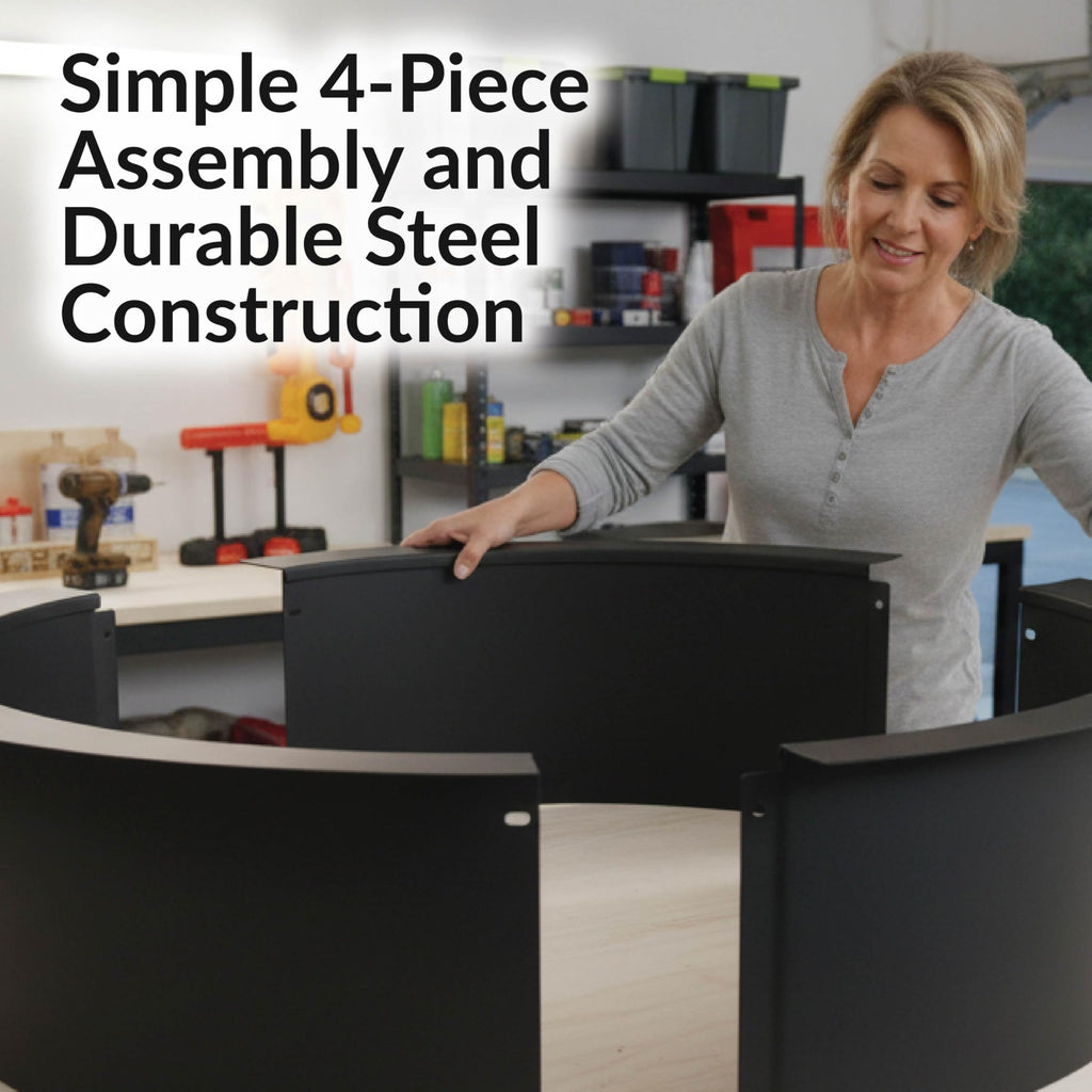 Heavy Duty Steel Fire Pit Ring Insert, 45" Outer / 39" Inner Dia