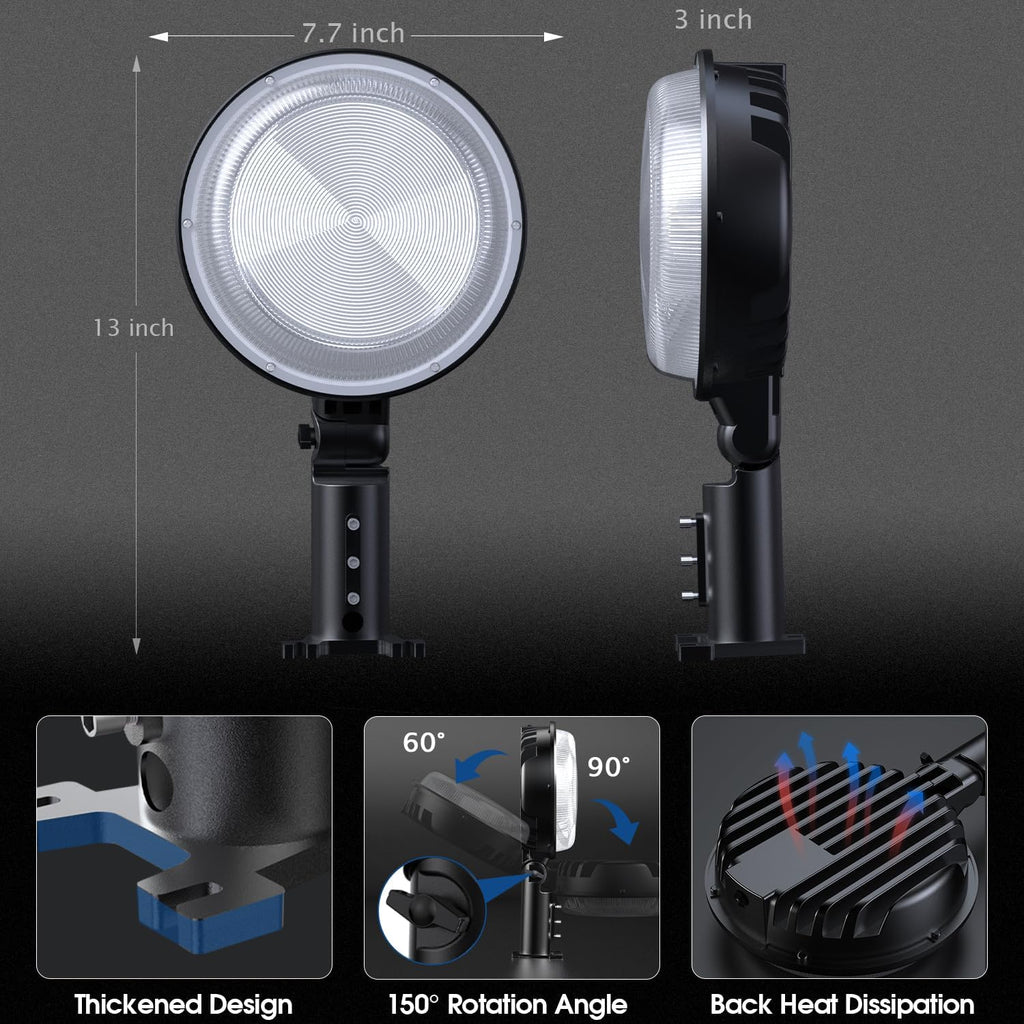 LED Barn Light, 150W 20000LM Dusk to Dawn Outdoor Security Light, 150° Adjustable Angle with Photocell Sensor, 6500K