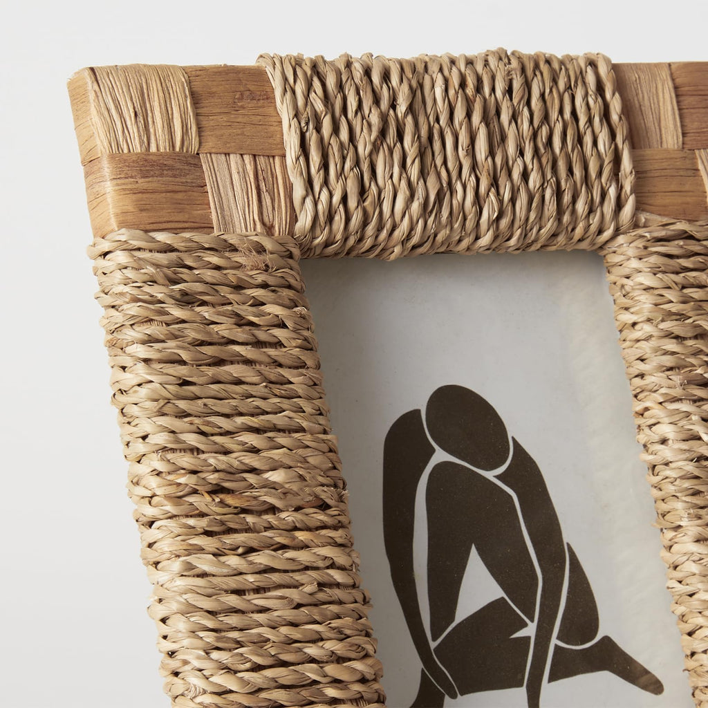 Handwoven Sea Grass Picture Frame Tabletop Display