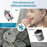 Nugget Ice Maker 40lbs/Day,Countertop Pellet Ice Machine,Large Gallon Side Water Tank&Self-Cleaning,Pellet Ice