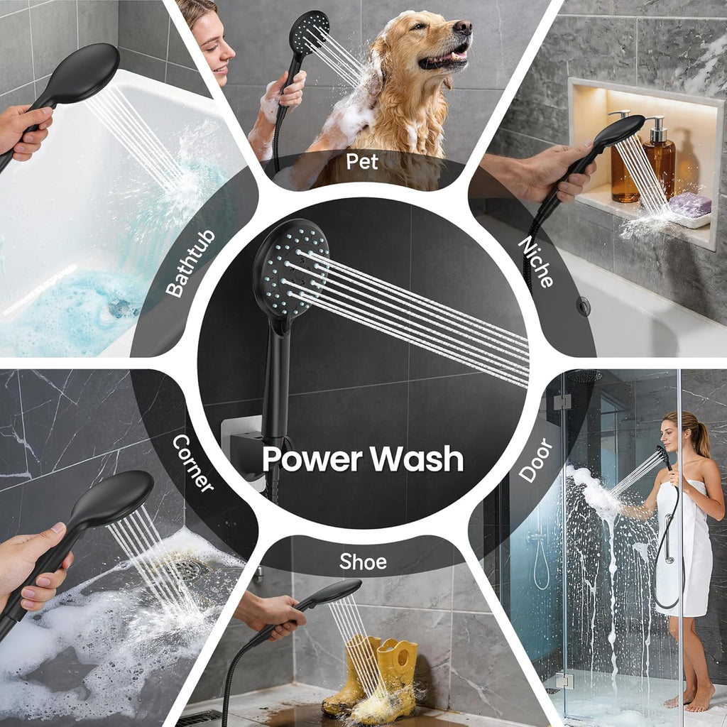 High Pressure Rain Shower Head with Handheld