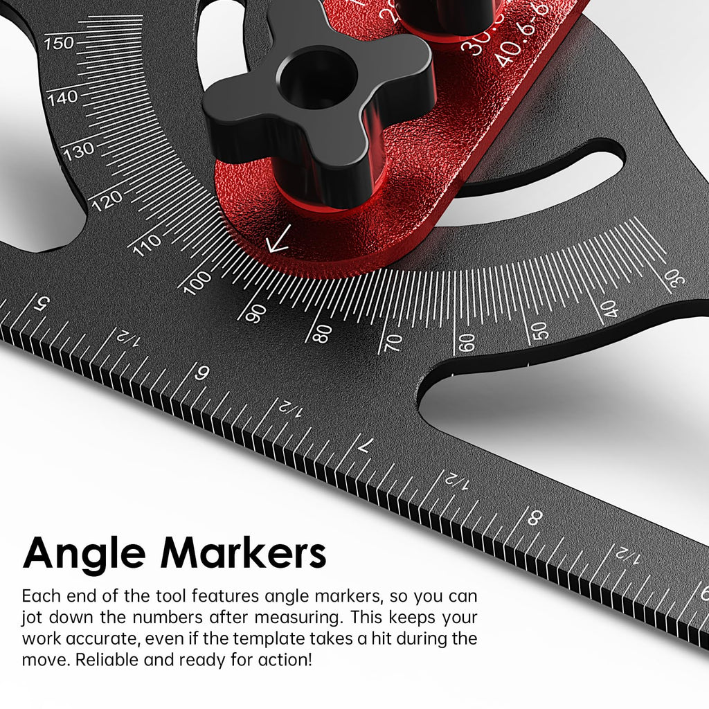 Stair Tread Template Tool - Dual Solid Nut Locking Stair Tread Tool Jig