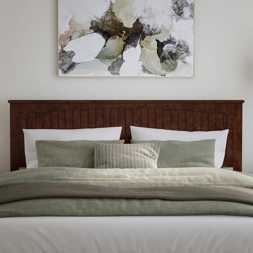 Nantucket King Platform Bed with Footboard & Storage Drawers, Walnut