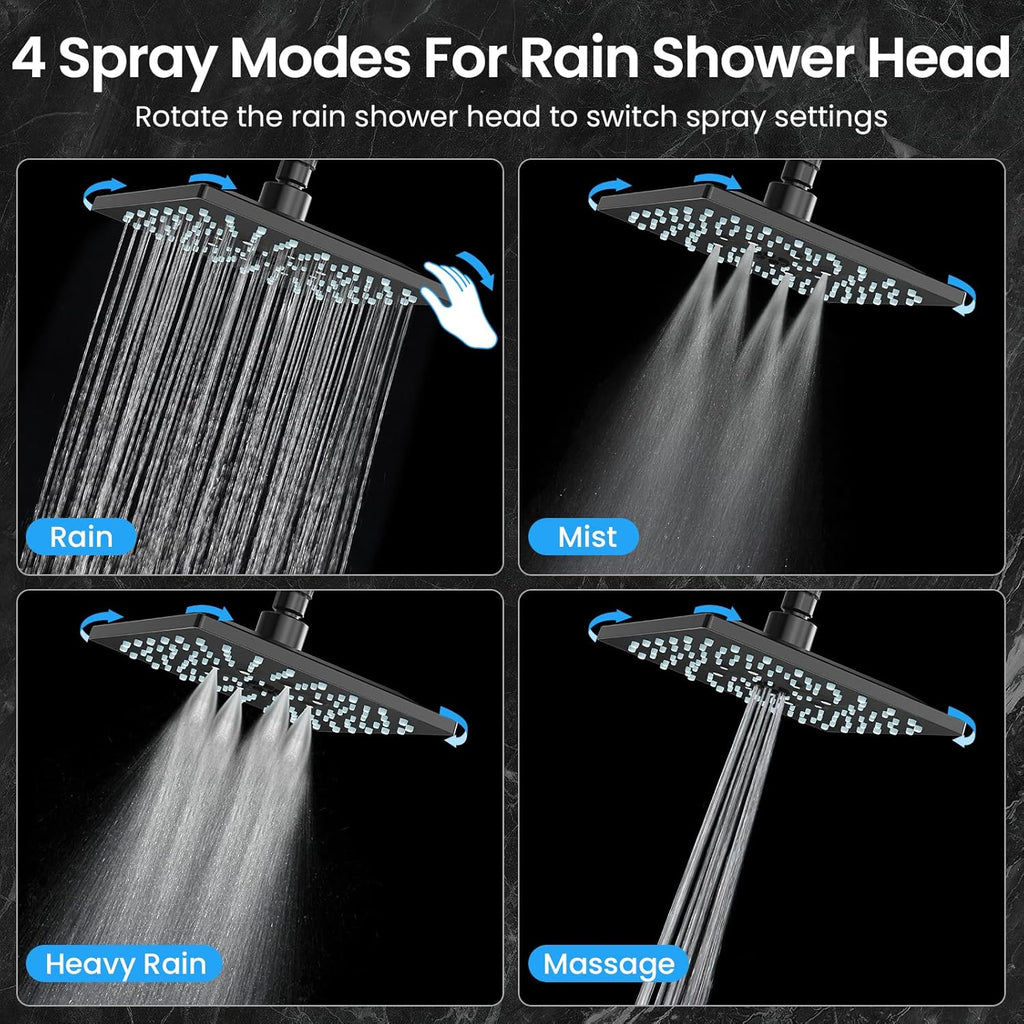 High Pressure Rain Shower Head with Handheld