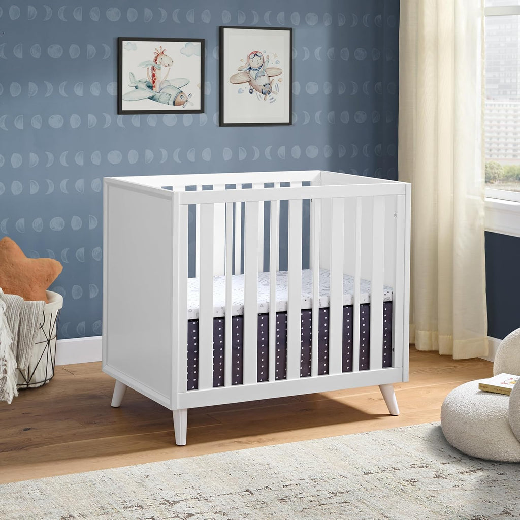 3 in 1 Mini Crib, White