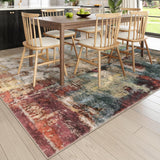 Lahome Modern Abstract Living Room Rug 8x10, Washable 8x10 Area Rugs for Bedroom Stain Resistant Non Slip