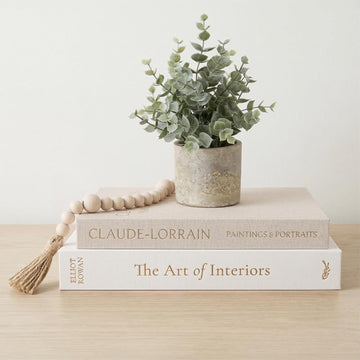 Decorative Books - Set of 2 Linen Hardcover Boxes with Storage - Aesthetic Fake Books for Decoration , Shelf