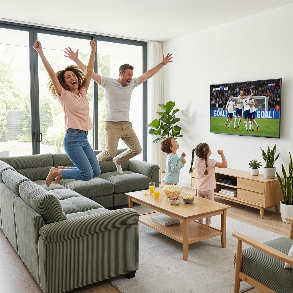 Oversized Modular Sectional Sofa with Movable Ottoman, Corduroy U Shaped Sectional Couches, 7-Seater Modular Sofas