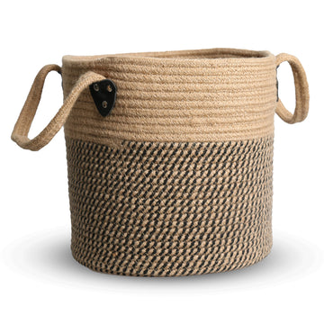 Plant Basket for Indoor Plants with Handles, Jute Rope 10"x10"