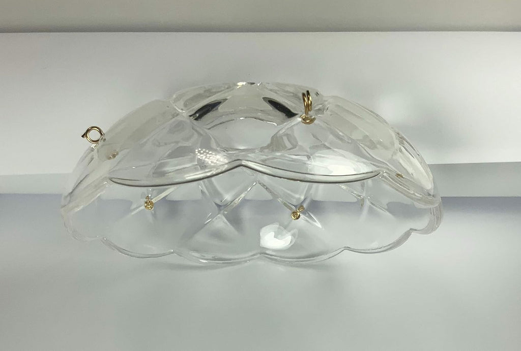 10 pieces -5 Side Holes, 4-Inches Asfour Chandelier Crystal 30% Lead Crystal Bobeche Lamp Chandelier Parts Cups With