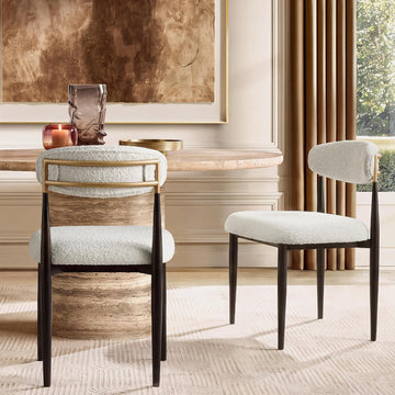 Morden Fort Upholstered Dining Chairs Set of 2