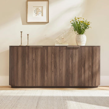 70" Sideboard Buffet Cabinet with Storage, Living Room Accent Cabinet with Doors and Adjustable Shelves, for Bar