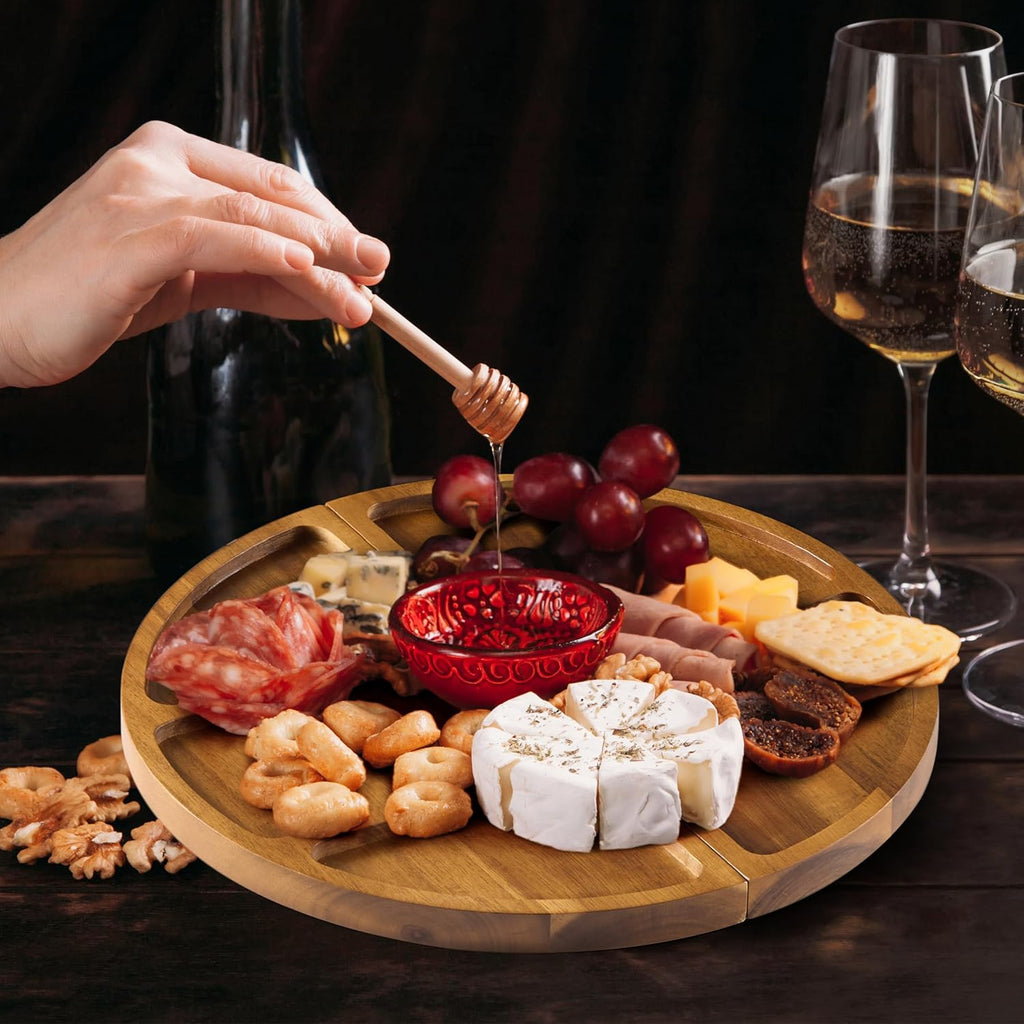 Extra Large Charcuterie Board, 30''x13'' Acacia Cheese Board Set | Crafted From Natural Timber, A Spacious Cheese