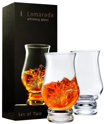 Whiskey glasses Set of 2 - Clear Shot Glasses Bar Set Snifter Glass, Tasting DOF Rocks Glasses Gift Set - Brandy