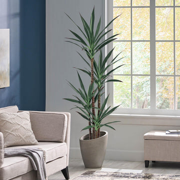 Artificial Agave Plant 5FT with 54 Thick Leaves & 4 Trunks