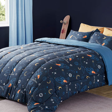 Kids Bedding Comforter Set - Super Soft & Cute Printed Comforter Set All Seasons for Boys, Girls