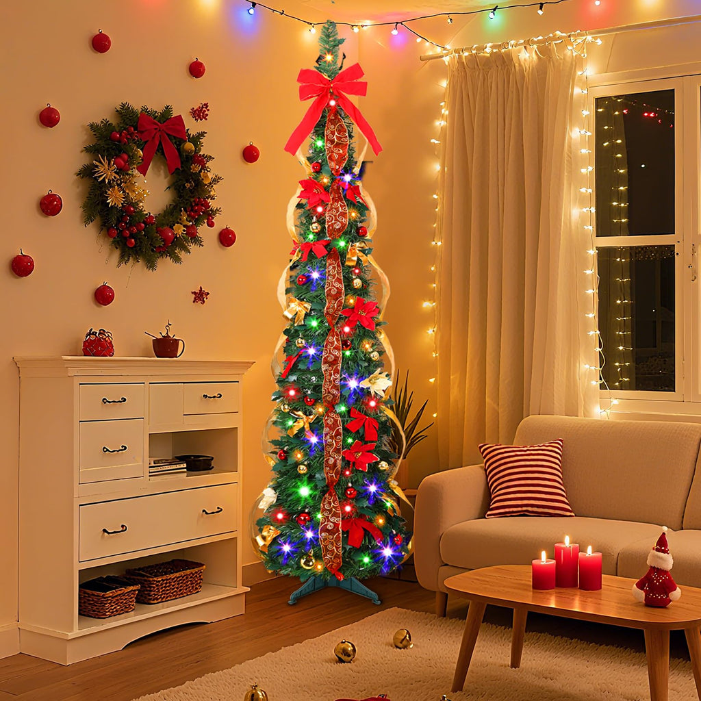 6ft Pop Up with Timer Lights, Remote, Dual Lights
