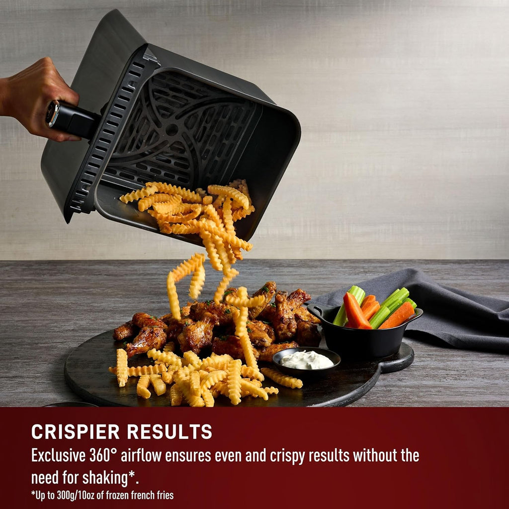 Infrared Air Fryer, 2x Faster Than Traditional Heating*, Large Air Fryer Toaster Oven Combo, 6 Qt Digital Touch Screen