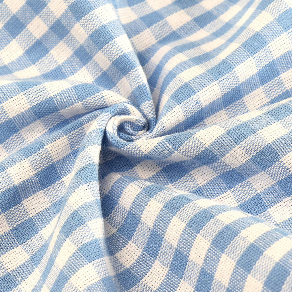 Vintage Cotton Tablecloths, Rectangle Table Covers Pure Cotton Gingham Tablecloths Oversized Christm