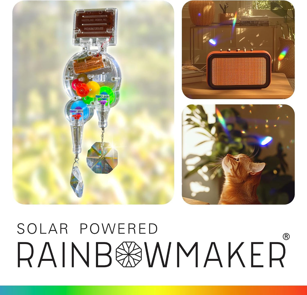Solar Powered Rainbow Maker – Prism Suncatcher