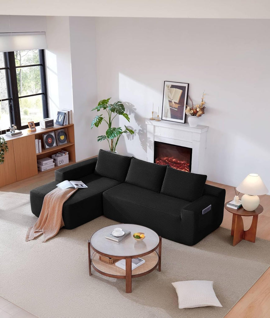 Cloud Couch Sectional, Modular L Shaped Boneless Sofa