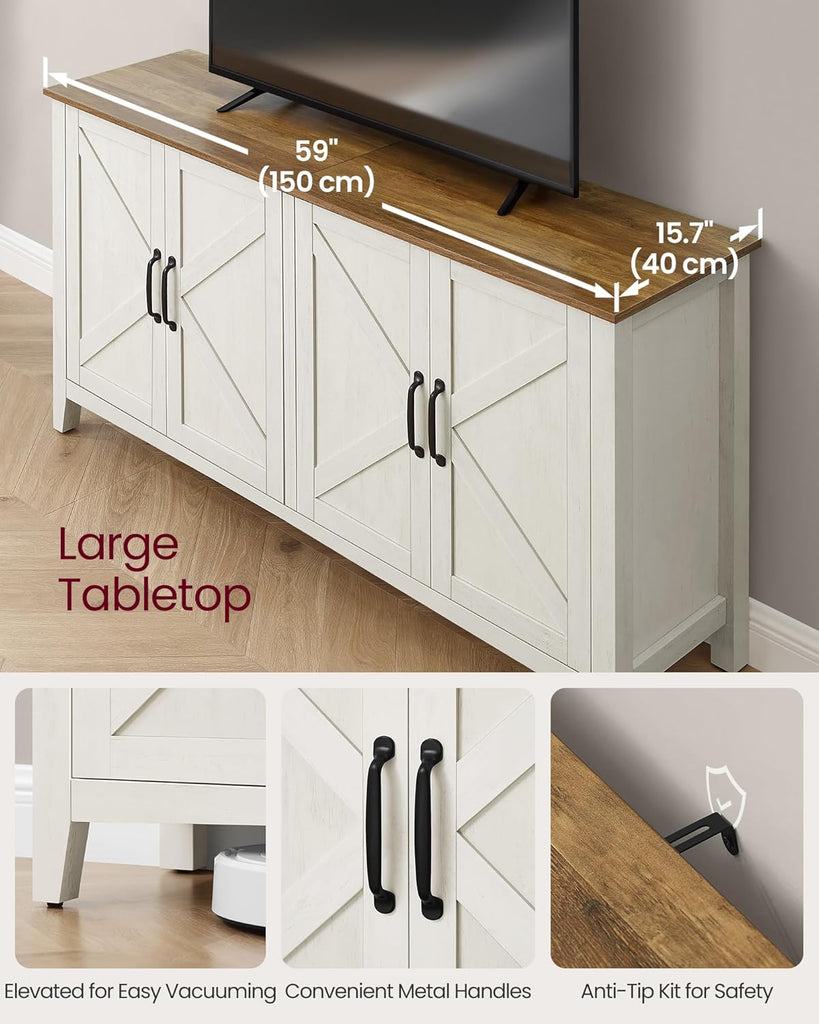 LIRY Collection - Storage Cabinet, Buffet Cabinet, Sideboard, Credenza, with Adjustable Shelves, for Living Room