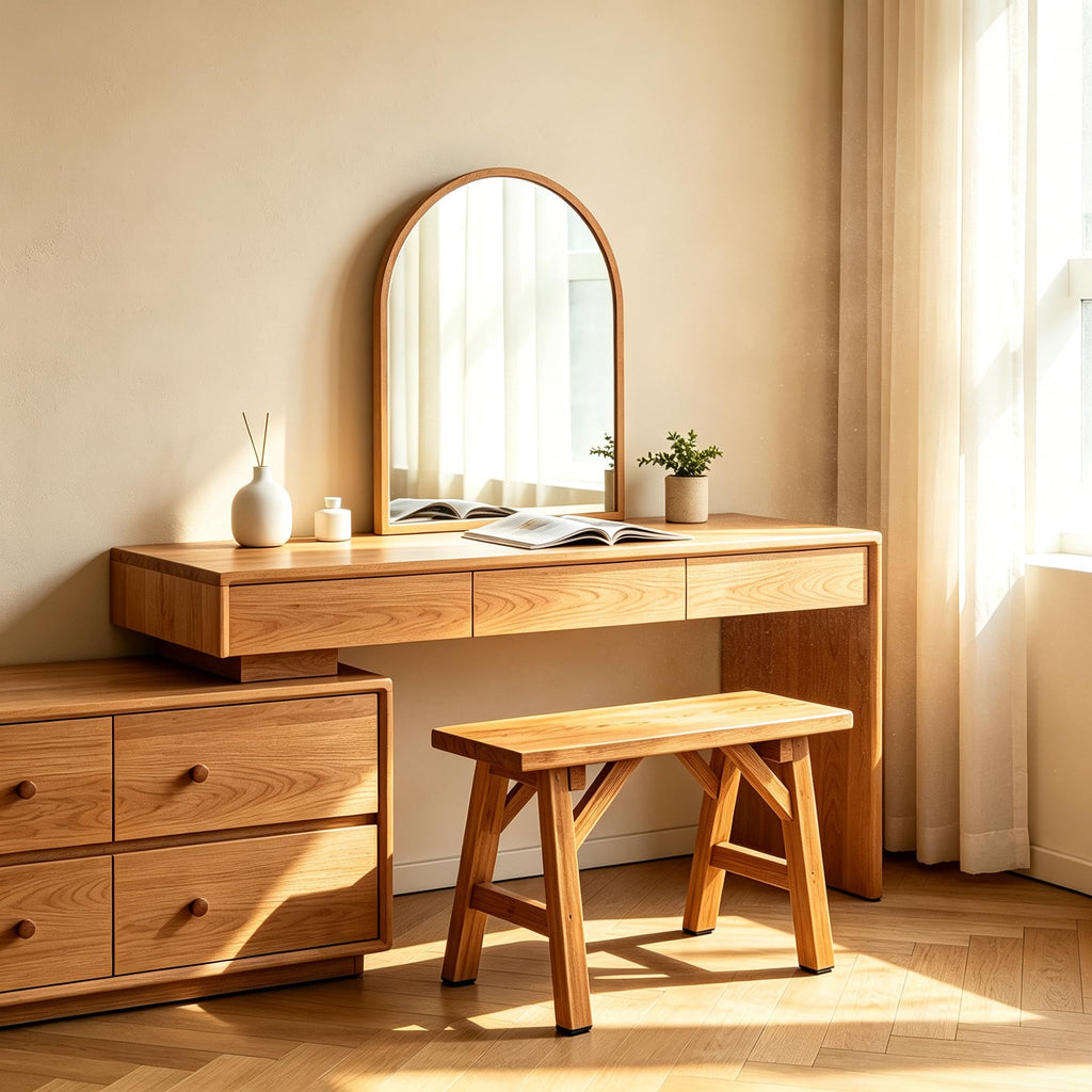 31.5in Wood Bench, Narrow Rustic