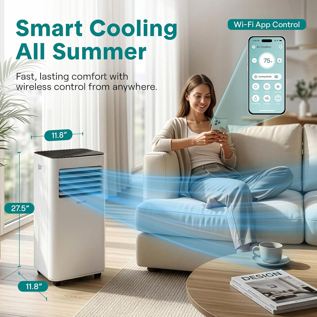 Portable Air Conditioner 10000 BTU | 3-in-1 Cooling, Fan and Dehumidifier | 24