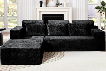 Modular Sectional Couches for Living Room,105" Cloud Couch with L-Shape Chaise,Comfy Sofa Living Room Couch