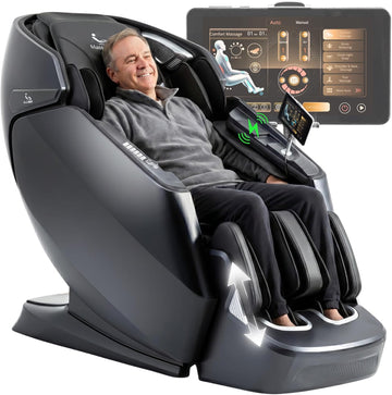 A675 4D Full Body Massage Chair, 172° Flex-SL Track, Calf Kneading | Auto footrest, Yoga stretch, 22 modes, body