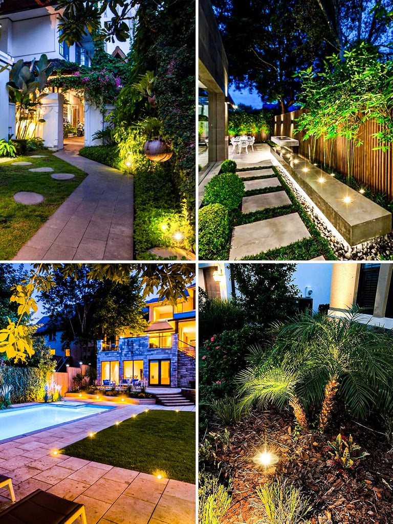 Low Voltage Landscape Lighting LED Well Lights 3W 12V-24V in Ground Light IP67 Waterproof Outdoor Low Voltage